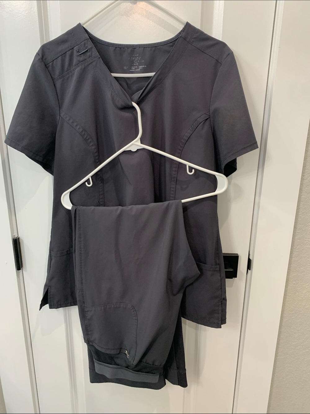 Cherokee Infinity Women's Scrub Set in Charcoal Gray
